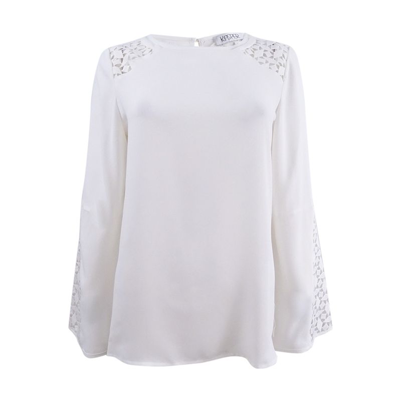Kasper Women's Bell-Sleeve Illusion Blouse - Lily